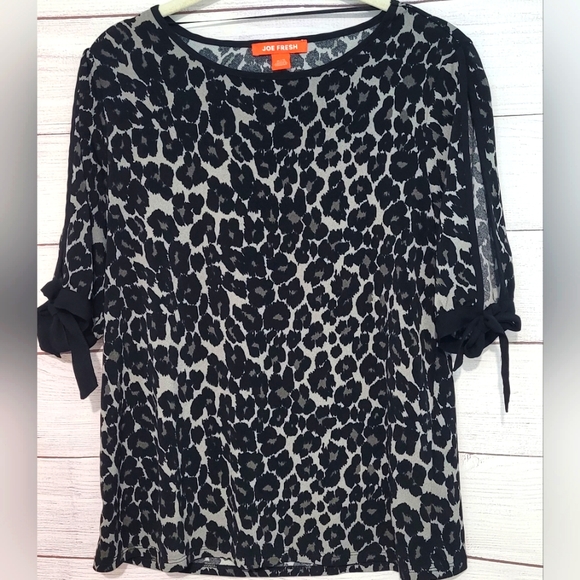 Nwot Joe Fresh leopard print blouse 👚 Size M - Picture 8 of 9